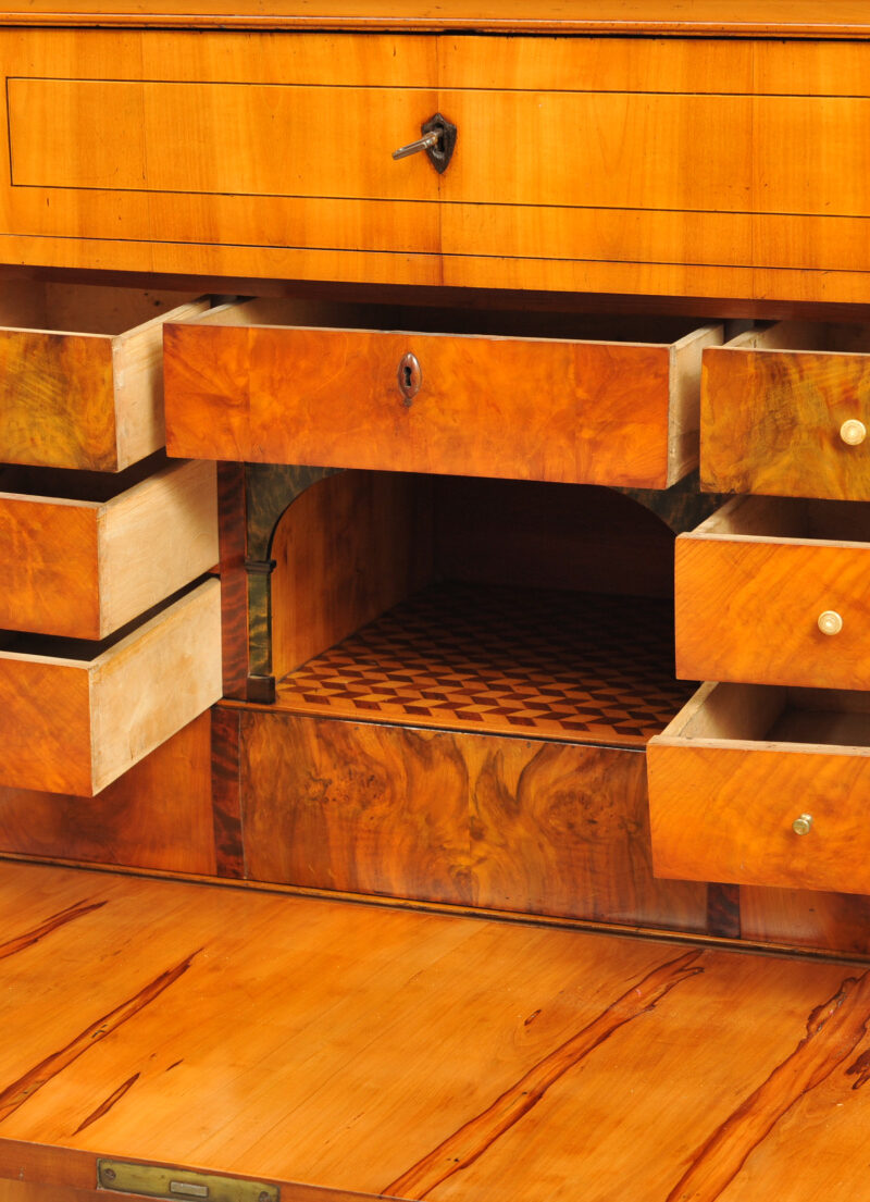 Schreibschrank Biedermeier Kirschbaum