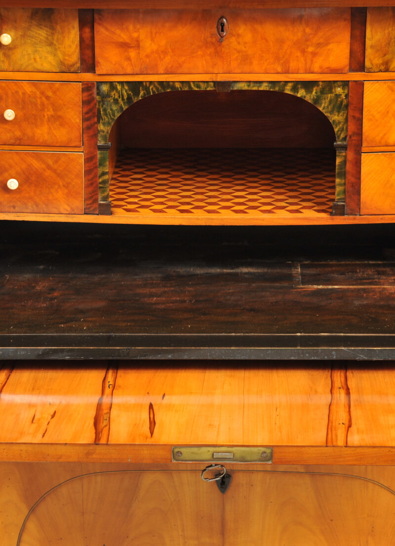 Schreibschrank Biedermeier Kirschbaum